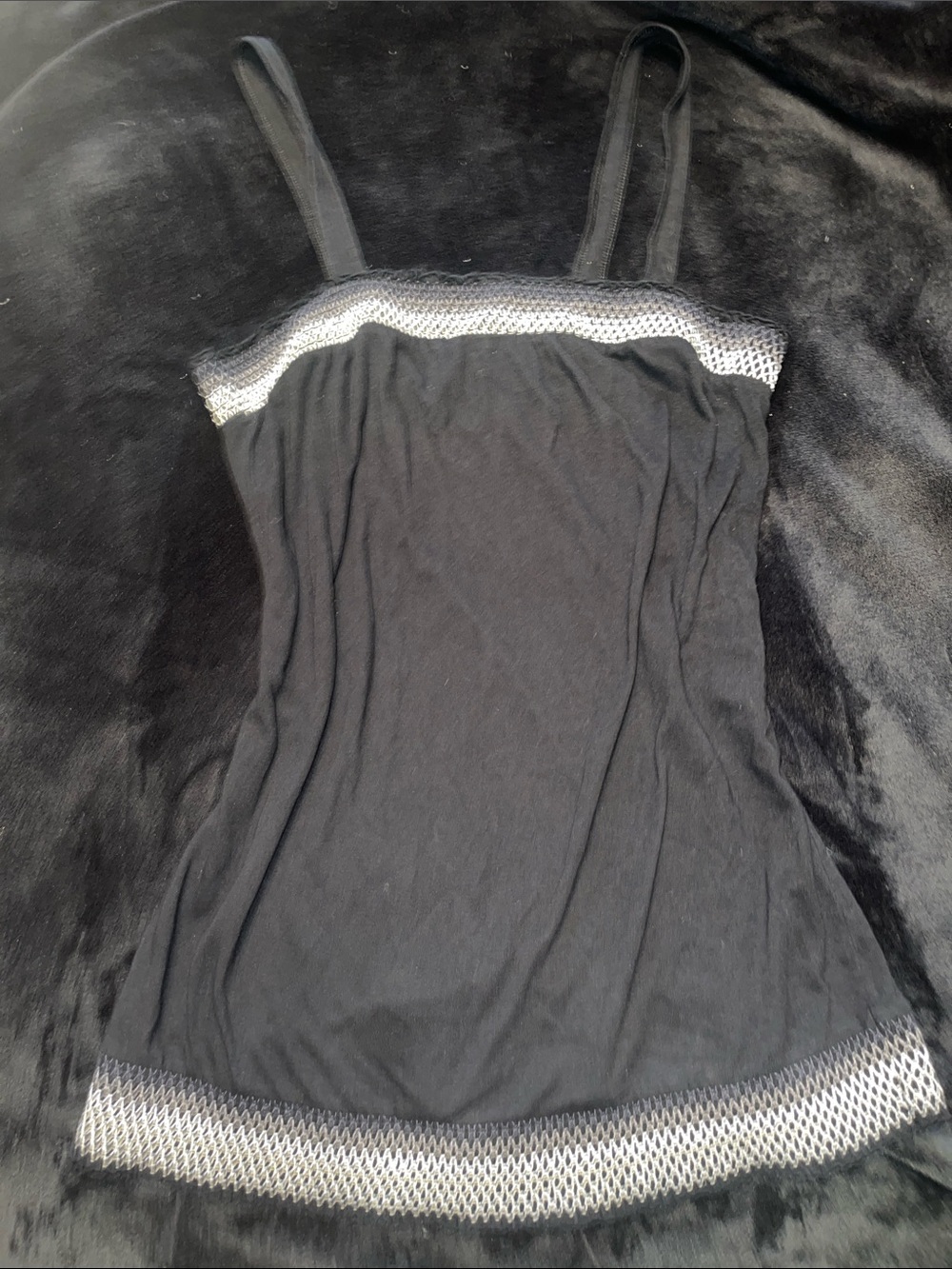 Old Navy Black Camisole with Silver Trim